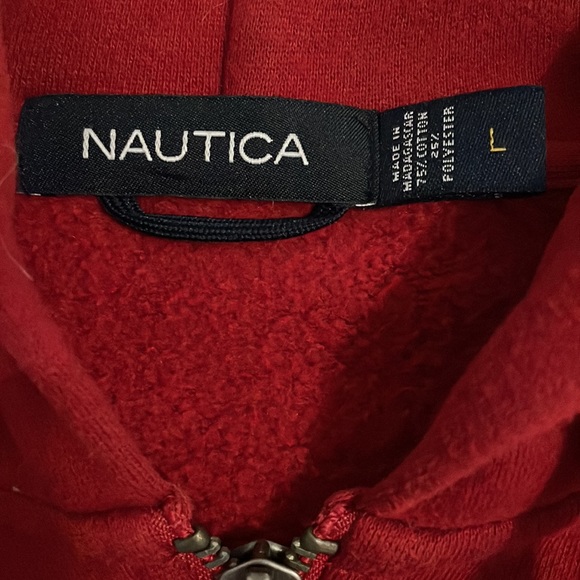 Nautica zip up hoodie size L - Picture 2 of 3